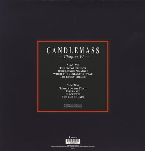 Chapter VI - Vinile LP di Candlemass - 2