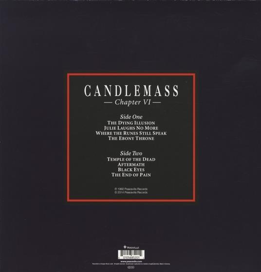 Chapter VI - Vinile LP di Candlemass - 2