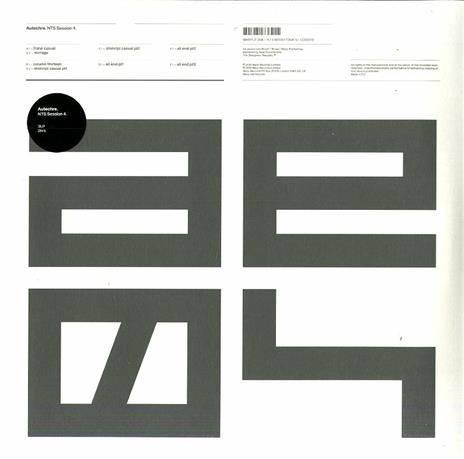 NTS Session 4 - Vinile LP di Autechre - 2