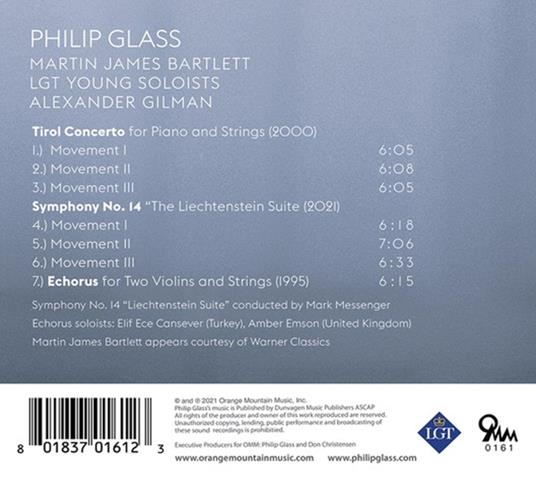 Glass. Symphony No. 14 - CD Audio di Tirol Concerto - Echorus - 2