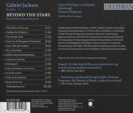 Beyond the Stars - CD Audio di Gabriel Jackson - 2
