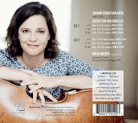 Bach Cello Suites 1-6 - CD Audio di Maja Weber - 2