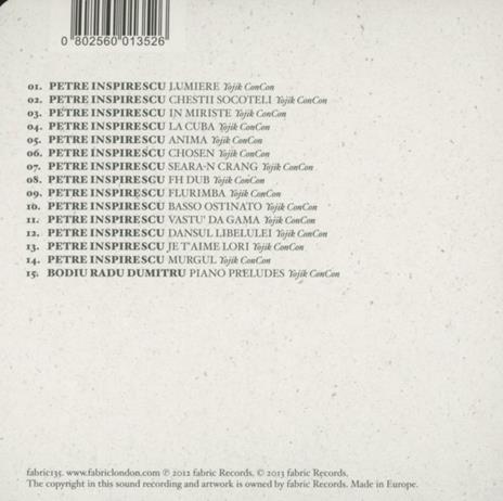 Fabric 68. Petre - CD Audio di Petre Inspirescu - 2