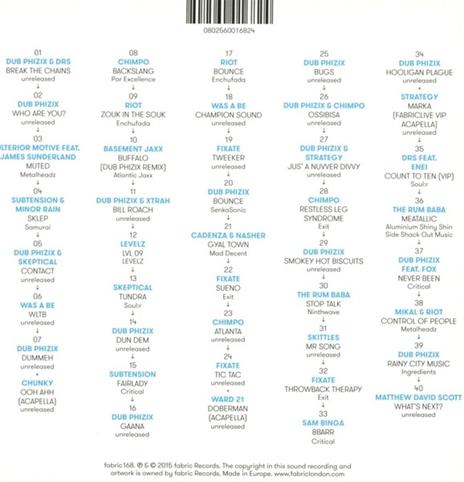 Fabriclive 84. Dub Phizix - CD Audio - 2