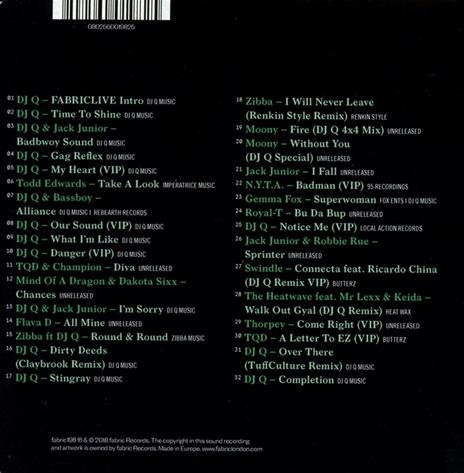 Fabric Live 99 - CD Audio di DJ Q - 2