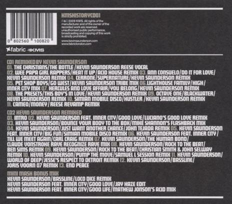 History Elevate - CD Audio di Kevin Saunderson - 2