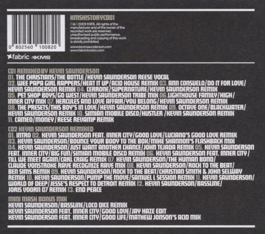 History Elevate - CD Audio di Kevin Saunderson - 2