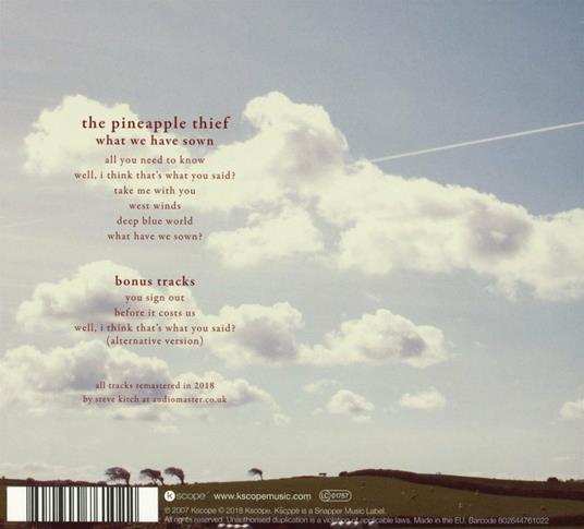 What We Have Sown - CD Audio di Pineapple Thief - 2