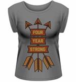 T-Shirt donna Four Year Strong. Arrows Rolled Sleeve