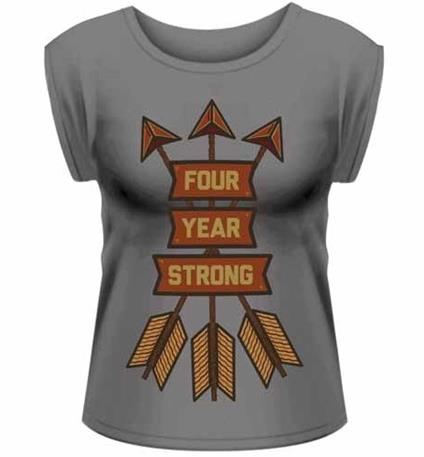 T-Shirt donna Four Year Strong. Arrows Rolled Sleeve