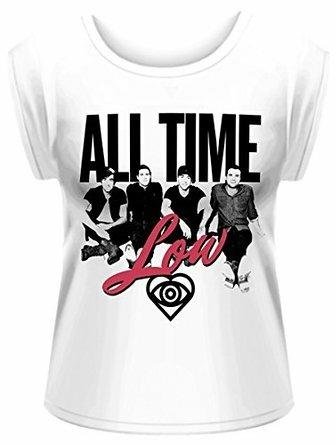 T-Shirt donna All Time Low. Unknown Rolled Sleeve