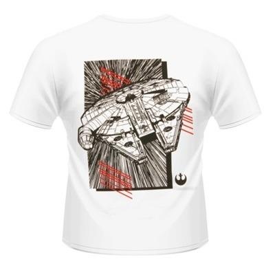 T-Shirt unisex Star Wars The Force Awakens. Millenium Falcon Approaching Rear - 2