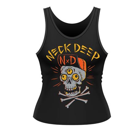 Canotta Donna Neck Deep. Skulls