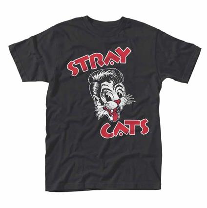 T-Shirt Unisex Stray Cats. Cat Logo