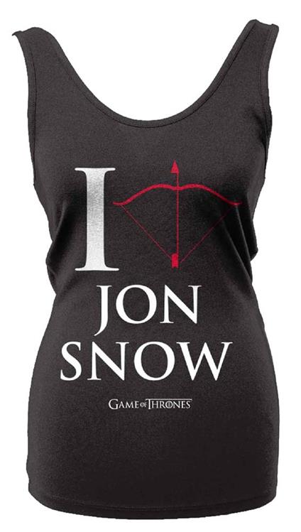 Canotta Donna Game Of Thrones. I Love Jon Snow