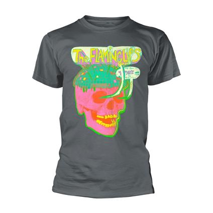 T-Shirt Unisex Tg. S Flaming Lips - Disco Skull