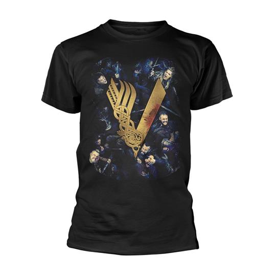T-Shirt Unisex Tg. XL Vikings - Fight