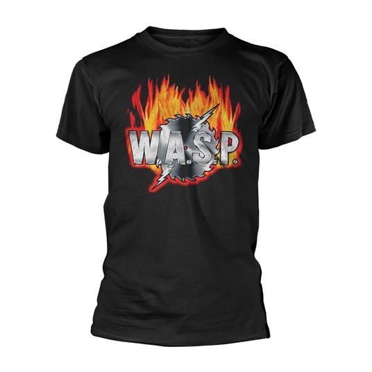 T-Shirt Unisex Tg. M W.A.S.P. - Sawblade Logo