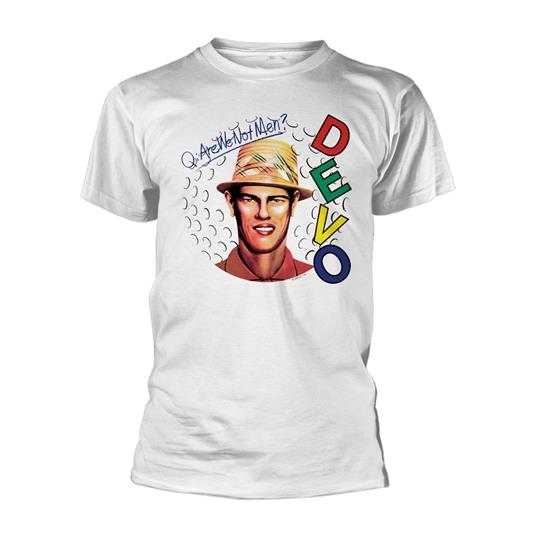T-Shirt Unisex Tg. S. Devo: Are We Not Men?