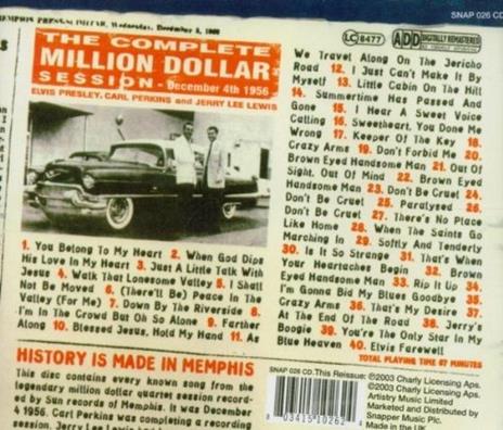 Complete Sessions - CD Audio di Million Dollar Quartet - 2