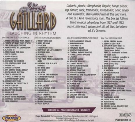 Laughing in Rhythm - CD Audio di Slim Gallard - 2