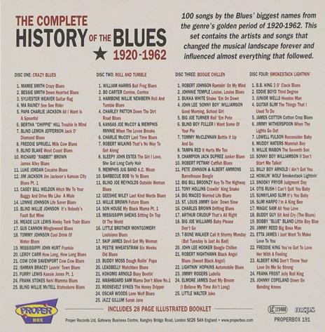 The Complete History of the Blues - CD Audio - 2