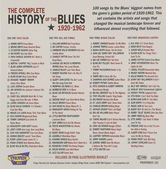 The Complete History of the Blues - CD Audio - 2