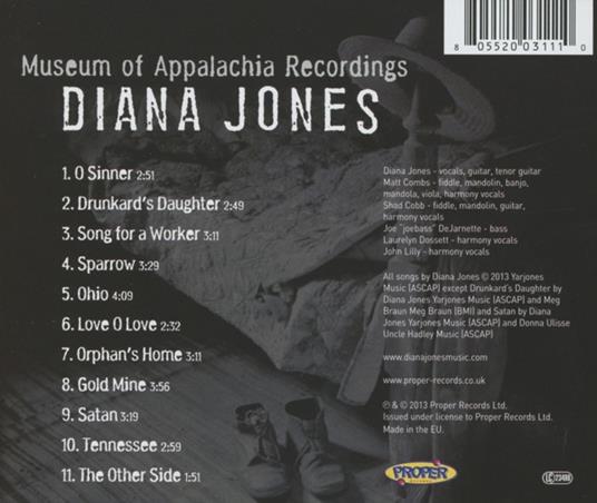 Museum of Appalachia Recordings - CD Audio di Diana Jones - 2