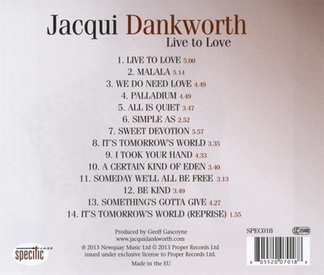 Live to Love - CD Audio di Jacqui Dankworth - 2
