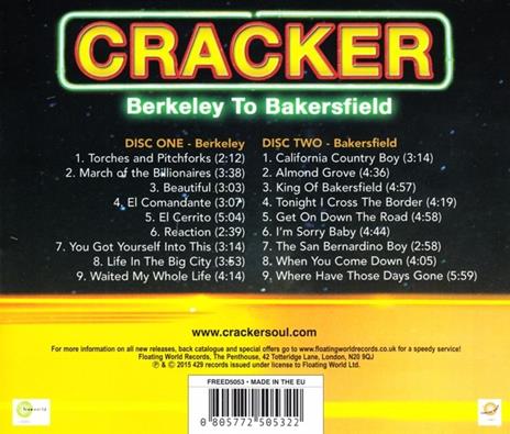 Berkeley to Bakersfield - CD Audio di Cracker - 2