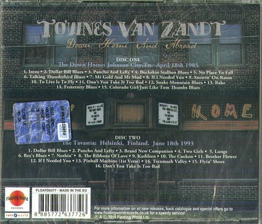 Down Home and Abroad - CD Audio di Townes Van Zandt - 2