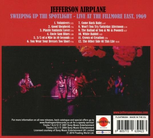 Sweeping Up... (Reissue) - CD Audio di Jefferson Airplane - 2