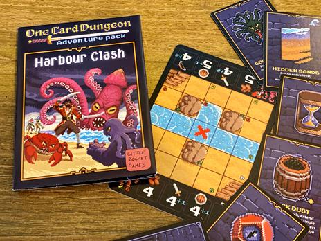One card Dungeon Adventure Pack Harbour Clash Espansione. Gioco di carte - 2