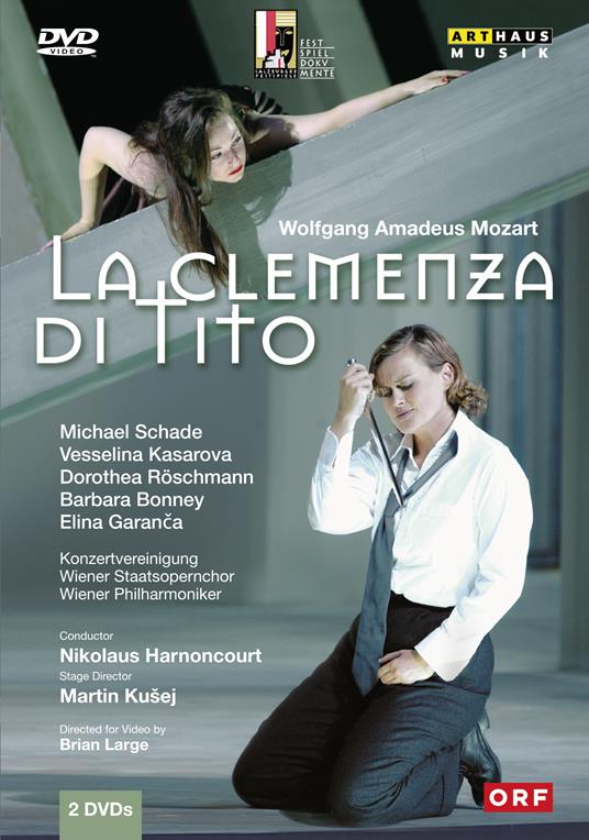 La clemenza di Tito (2 DVD) - DVD di Wolfgang Amadeus Mozart,Nikolaus Harnoncourt