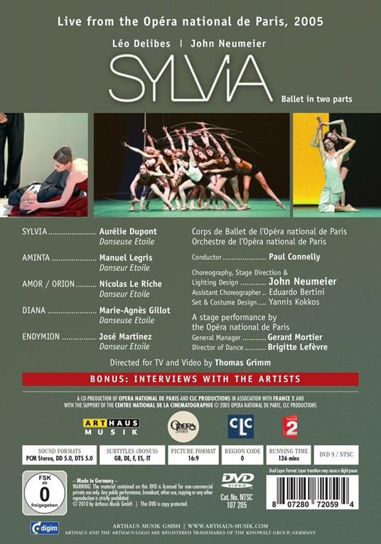 Léo Delibes. Sylvia (DVD) - DVD di Léo Delibes - 2