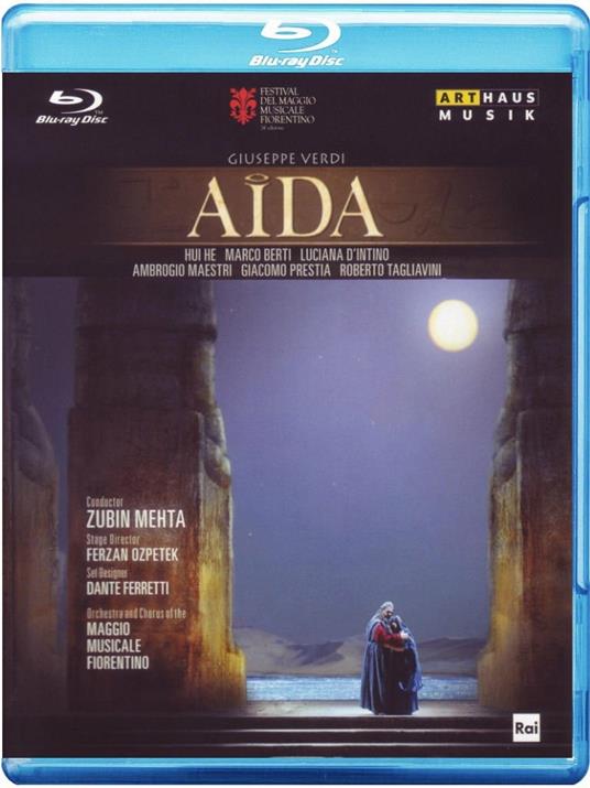 Giuseppe Verdi. Aida (Blu-ray) - Blu-ray di Giuseppe Verdi,Zubin Mehta,Luciana D'Intino,Marco Berti,Hui He