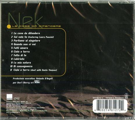 Le cose da difendere - CD Audio di Nek - 2
