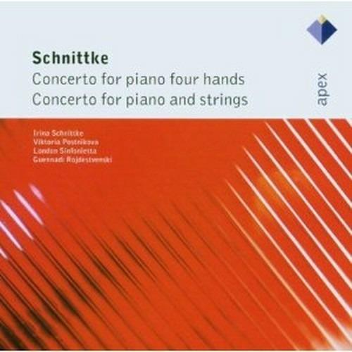 Concerti per pianoforte con archi e a quattro mani - CD Audio di Alfred Schnittke,London Sinfonietta,Viktoria Postnikova,Gennadi Rozhdestvensky