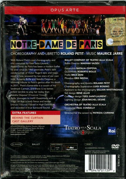 Maurice Jarre. Notre-Dame de Paris (DVD) - DVD di Maurice Jarre - 2