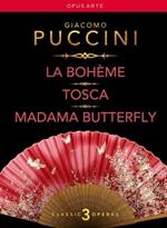 La Bohème, Tosca, Madama Butterfly (3 DVD)