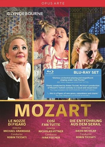 Così fan tutte - Il ratto dal serraglio Le nozze di Figaro (3 Blu-ray) - Blu-ray di Wolfgang Amadeus Mozart,Robin Ticciati