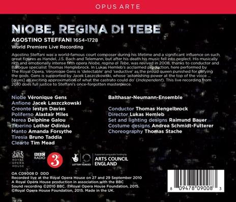 Niobe, Regina di Tebe - CD Audio di Thomas Hengelbrock,Agostino Steffani - 2