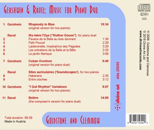 Music for Piano Duo - CD Audio di Ravel - 2