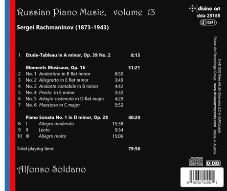 Russian Piano Music Vol.13 - CD Audio di Sergei Rachmaninov - 2