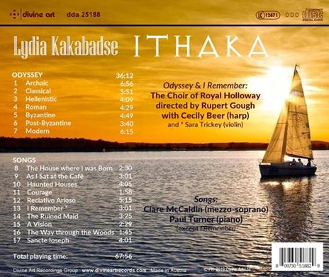 Ithaka - Choral And Vocal Works - CD Audio di Lydia Kakabadse - 2