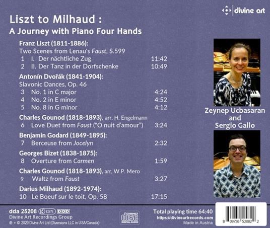 Liszt to Milhaud - CD Audio di Franz Liszt - 2