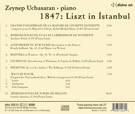 Zeynep Ucbasaran: 1847 Liszt In Istanbul - CD Audio - 2