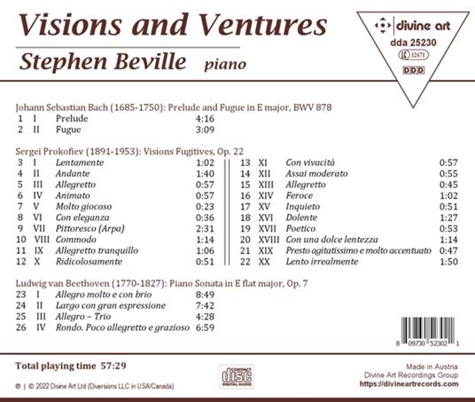 Stephen Beville: Visions And Ventures - CD Audio - 2