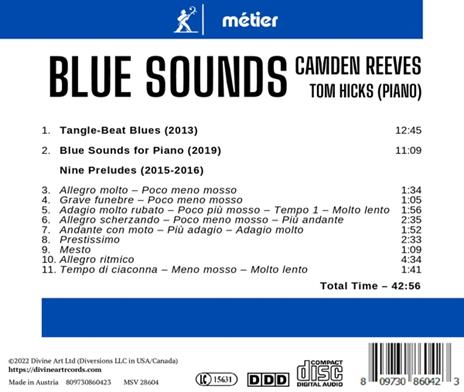 Reeves. Blue Sounds - CD Audio di Tom Hicks - 2