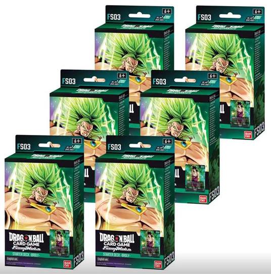 Dragon Ball Super Fusion World - Starter Deck - Broly - Display 6x FS03 - ENG